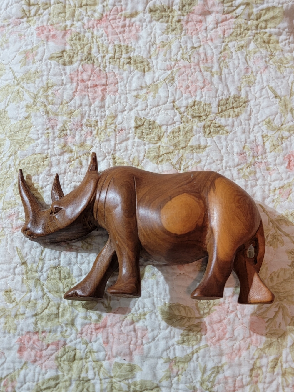 Handcrafted Brown Wood Safari Animals Figurine - Home Wall Decor